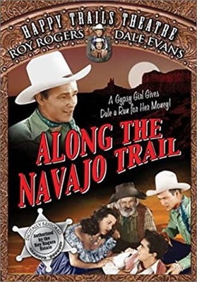 Along the Navajo Trail Wooden Framed Poster