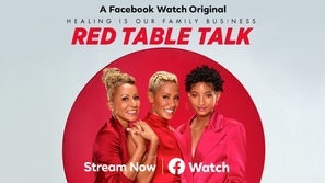Red Table Talk Wooden Framed Poster