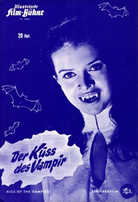The Kiss of the Vampire Canvas Poster