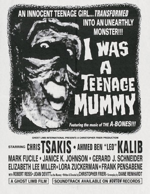 I Was a Teenage Mummy Wooden Framed Poster