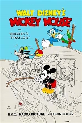Mickey's Trailer Metal Framed Poster