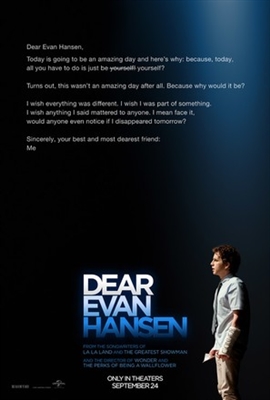 Dear Evan Hansen Poster with Hanger
