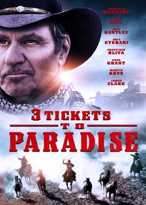 3 Tickets to Paradise Poster with Hanger