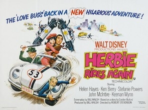 Herbie Rides Again Poster with Hanger