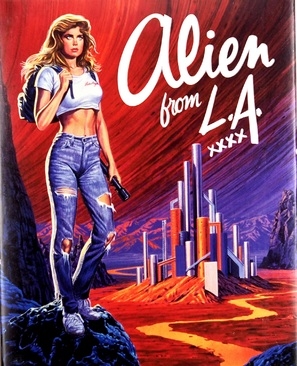 Alien from L.A. Wooden Framed Poster