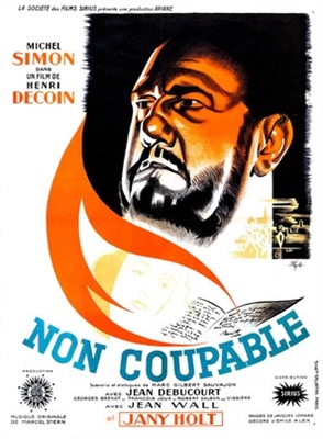 Non coupable Metal Framed Poster