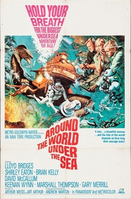 Around the World Under the Sea Metal Framed Poster