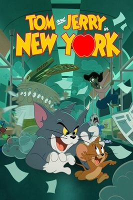 &quot;Tom and Jerry in New York&quot; Poster with Hanger
