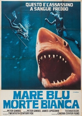 Blue Water, White Death Metal Framed Poster