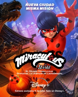 &quot;Miraculous: Tales of Ladybug &amp; Cat Noir&quot; Miraculous World: Shanghai - The Legend of Ladydragon Poster with Hanger