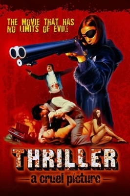 Thriller - en grym film Wooden Framed Poster
