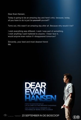 Dear Evan Hansen Wooden Framed Poster