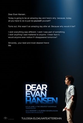 Dear Evan Hansen Wooden Framed Poster