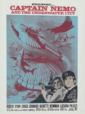 Captain Nemo and the Underwater City Canvas Poster