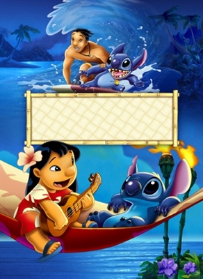Lilo &amp; Stitch Wooden Framed Poster
