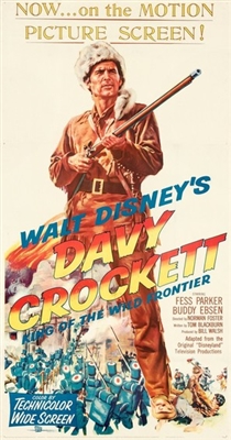 Davy Crockett, King of the Wild Frontier Wooden Framed Poster