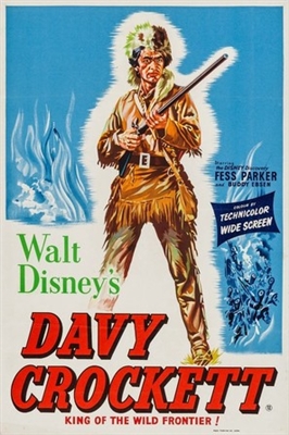 Davy Crockett, King of the Wild Frontier Metal Framed Poster