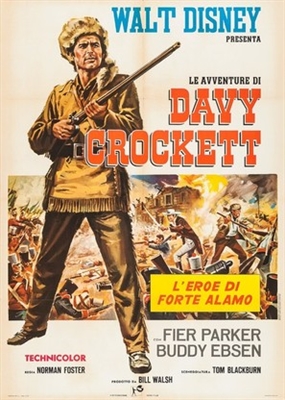 Davy Crockett, King of the Wild Frontier Poster with Hanger