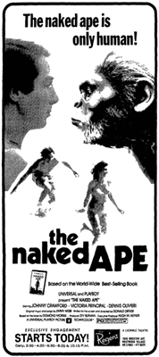 The Naked Ape Poster with Hanger