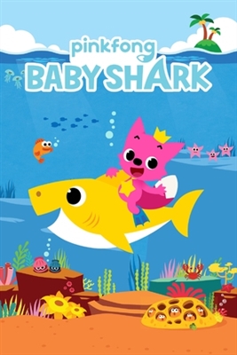 &quot;Pinkfong! Baby Shark Monthly&quot; Wooden Framed Poster