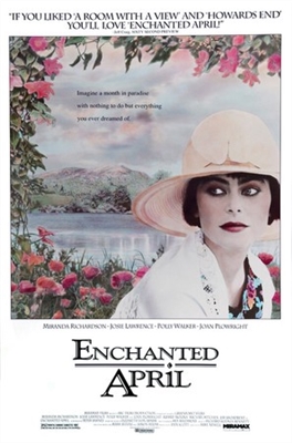 Enchanted April Poster with Hanger