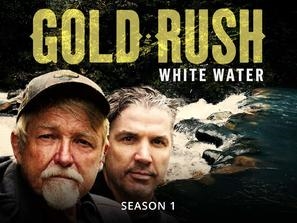 &quot;Gold Rush: White Water&quot; pillow