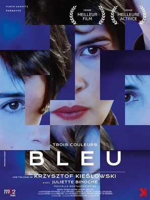 Trois couleurs: Bleu Metal Framed Poster