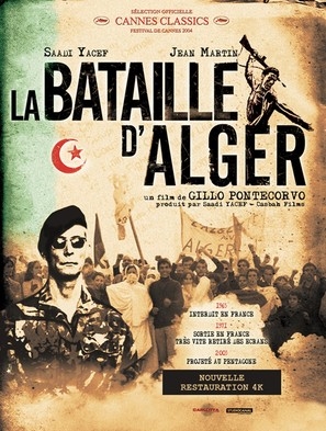 La battaglia di Algeri Wooden Framed Poster