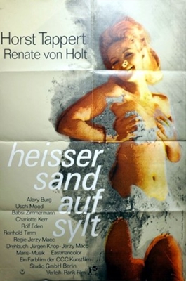 Heißer Sand auf Sylt Wooden Framed Poster