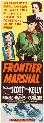 Frontier Marshal Wooden Framed Poster