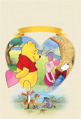 Winnie the Pooh: A Valentine for You Wood Print