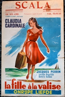 La ragazza con la valigia Wooden Framed Poster