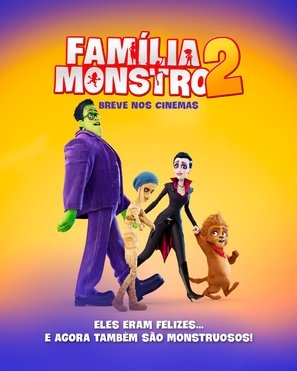 Monster Family 2 Wooden Framed Poster