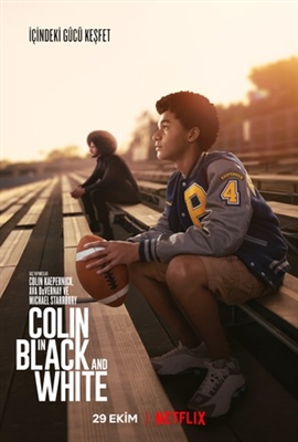 Colin in Black &amp; White Wooden Framed Poster