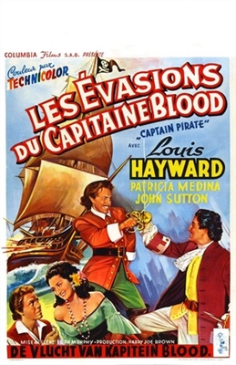 Captain Pirate Wooden Framed Poster