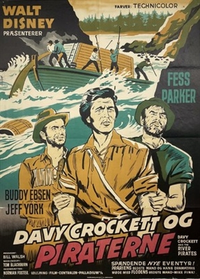 Davy Crockett and the River Pirates Canvas Poster