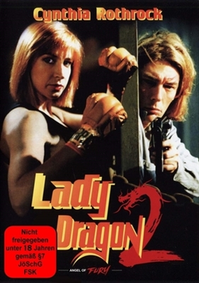 Lady Dragon 2 Wooden Framed Poster