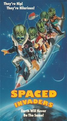 Spaced Invaders Wooden Framed Poster