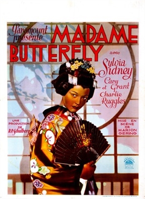 Madame Butterfly Wooden Framed Poster