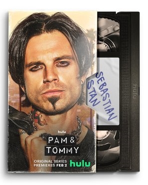 Pam &amp; Tommy Wooden Framed Poster