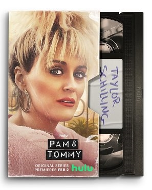 Pam &amp; Tommy Wooden Framed Poster