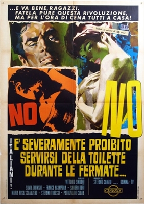 Italiani! È severamente proibito servirsi della toilette durante le fermate Mouse Pad 1829500