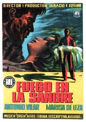 Fuego en la sangre Poster with Hanger