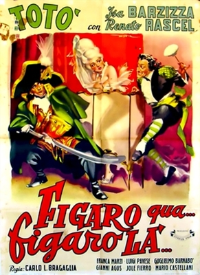 Figaro qua, Figaro là Wooden Framed Poster