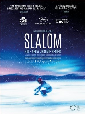 Slalom Wooden Framed Poster