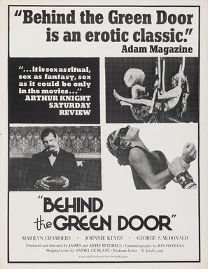 Behind the Green Door Metal Framed Poster