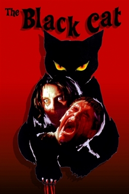 Black Cat (Gatto nero) Wooden Framed Poster