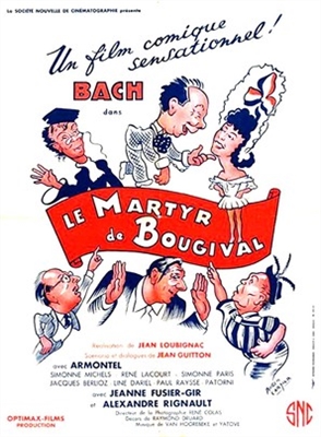 Le martyr de Bougival Metal Framed Poster