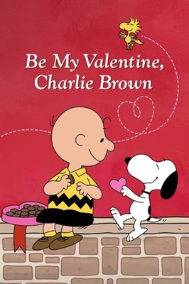 Be My Valentine, Charlie Brown Wooden Framed Poster