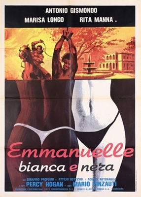 Emmanuelle bianca e nera  Metal Framed Poster
